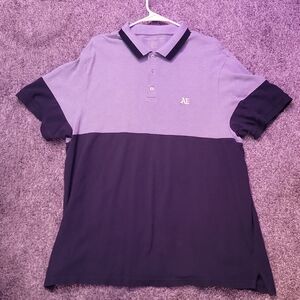 Men's XXL American Eagle SSPolo Style 2 tone golf shirt